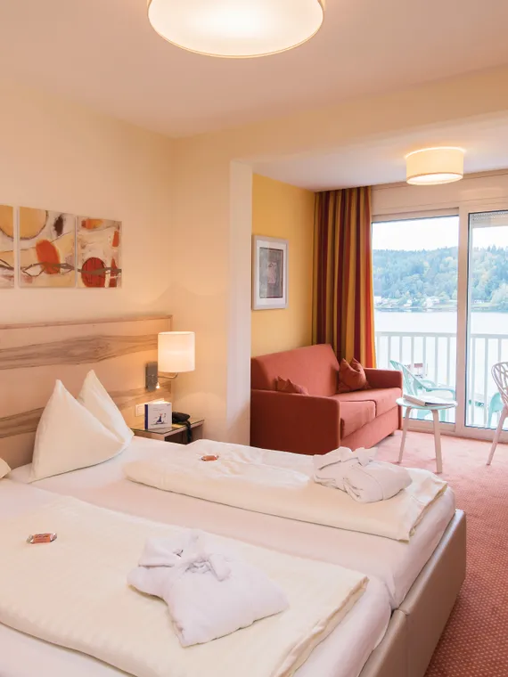 Doppelzimmer Hochobir mit Balkon