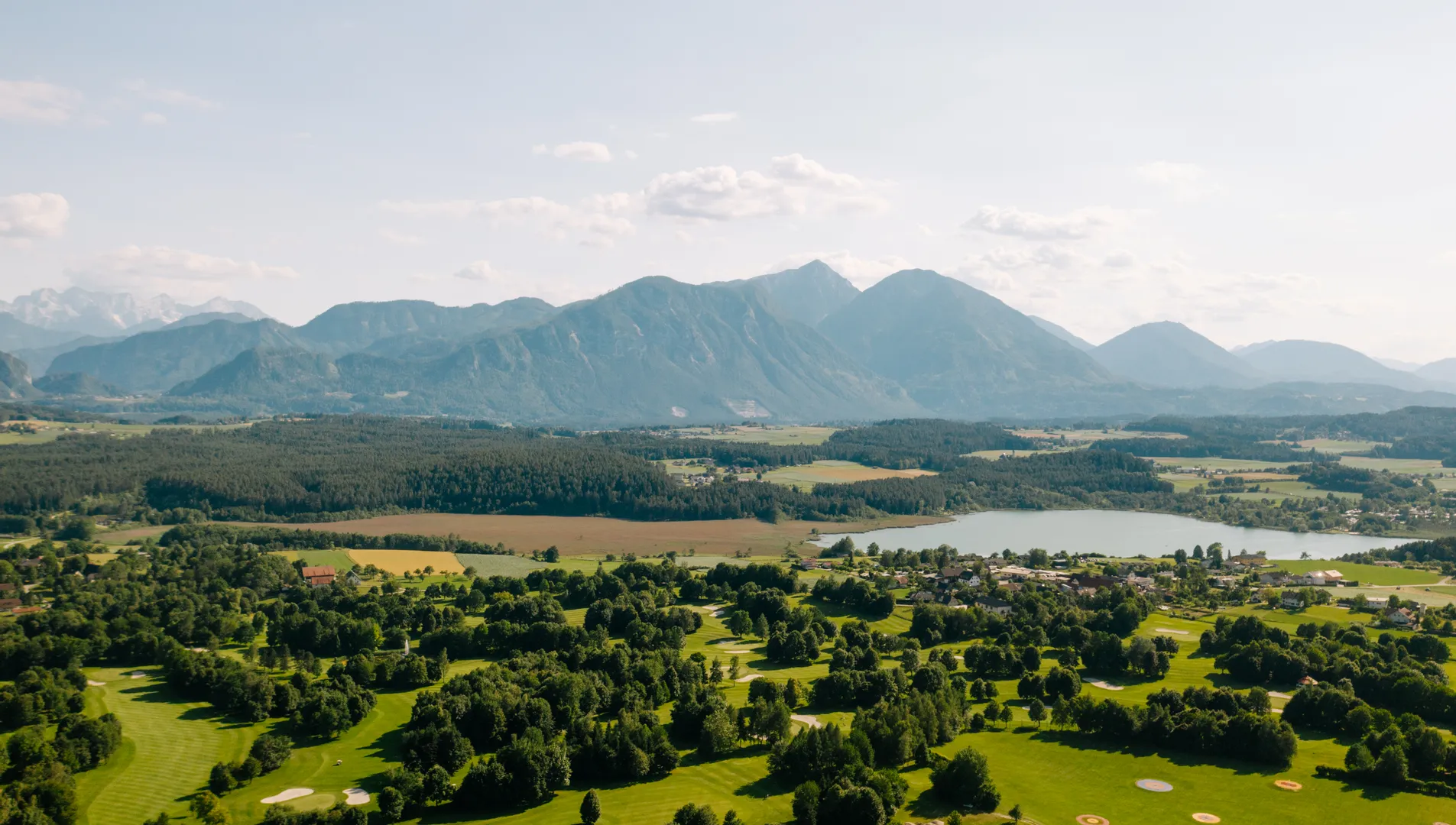 Herrliche Landschaft rund um den Klopeiner See in Südkärnten